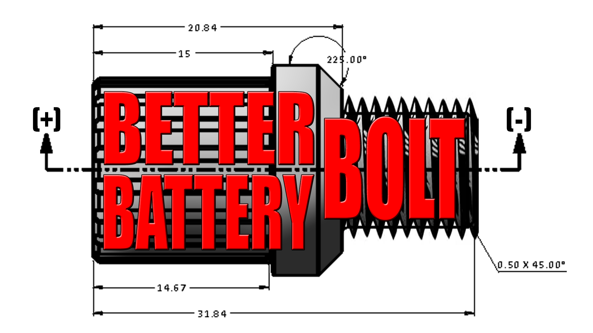 GM Better Battery Bolt side post battery terminal Chevy motor